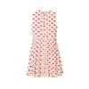 THE KISS LIPS LIPS PLEATED MIDI DRESS